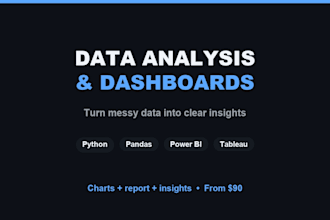 do data analysis and build interactive dashboards in python