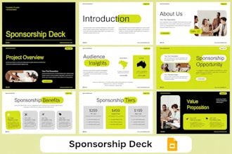 create sponsorship deck design sponsorship proposal pitch deck design