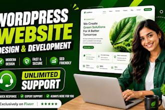 create wordpress website, design wordpress website