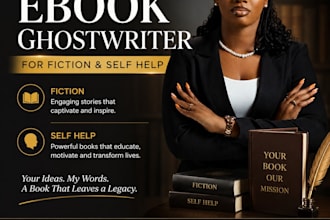 be your ebook ghostwriter for fiction and self help