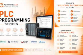 develop plc programming, hmi and scada for industrial automation