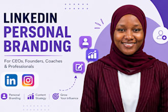 do linkedin personal branding, instagram manager for ceos, founders, coaches
