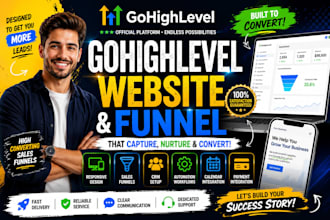 build gohighlevel website and sales funnel for better lead conversion