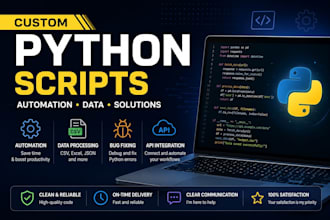 create custom python scripts for automation and tasks
