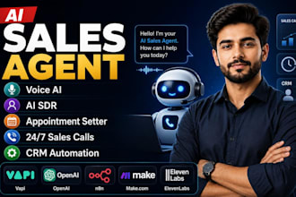 build ai sales agent voice ai sdr appointment setter with vapi n8n make com ghl