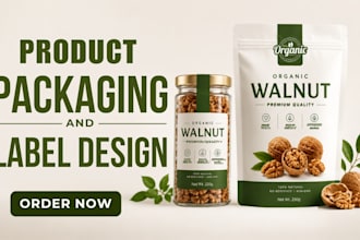 design custom product packaging and label design