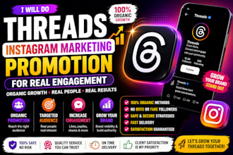 do threads instagram marketing promotion for real engagement and brand awareness