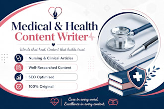 write professional medical and health content