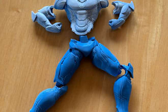 design 3d printable articulated action figure jointed dolls toys stl file repair