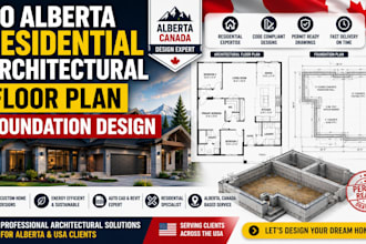 do alberta residential architectural floor plan foundation design