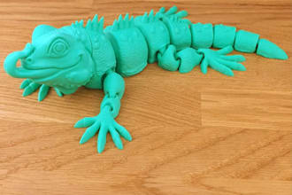 sculpt 3d articulated iguana,ball joint dolls,3d fidget toys,keychain,stl for3dp