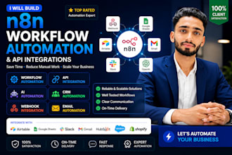 build n8n workflow automation and API integrations