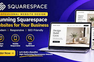 design, redesign, or build a modern squarespace website