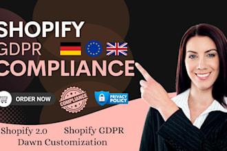 set up shopify gdpr compliance, cookie banner and consent mode