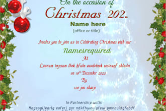 make a poster or banner design for any event