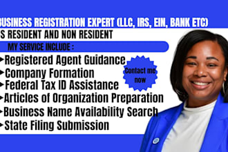 register US llc in georgia, florida, texas, delaware,   and get ein number