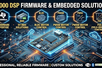 develop c2000ware,ti c2000 dsp firmware for ev bms, bldc, pmsm and foc control
