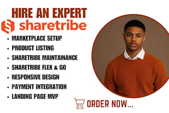 setup sharetribe marketplace, sharetribe online store and website professionally