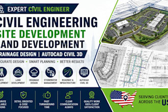 civil engineer site development land development drainage design autocad civil