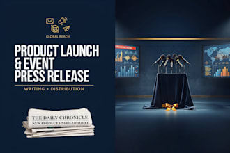 write and distribute product launch and event press releases
