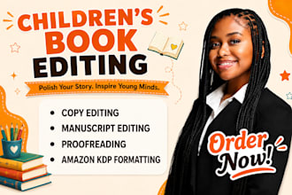 edit your children story book, proofread kids book, children book editor