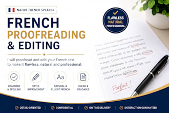 proofread and edit your french text