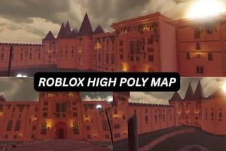build roblox map, realistic environment, city, terrain and game world