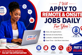 apply to remote and onsite jobs for you daily
