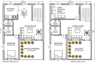 redraw PDF, sketch, or blueprint into accurate autocad floor plans