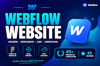 design interactive webflow website, figma to webflow, webflow website redesign