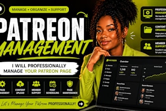 manage your patreon page professionally
