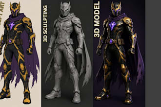 convert 2d image to 3d model, 3d miniatures, 3d logo, stl files for 3d printing