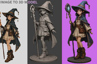 convert your 2d image, png, logo, svg to stl, obj 3d model for 3d printing