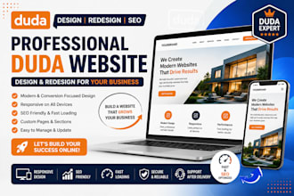 redesign duda website, customize duda website and improve SEO