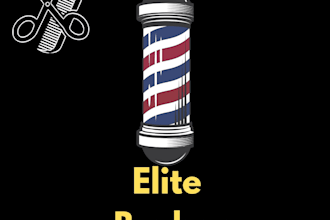 do a modern logo barber