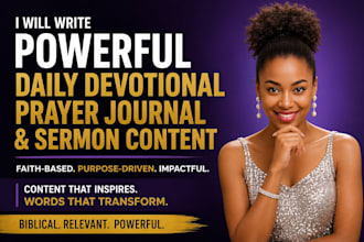 powerful daily devotional, prayer journal and sermon content