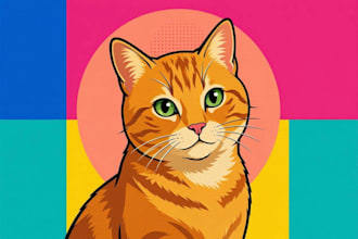 draw an awesome your pet into wpap pop art portrait style