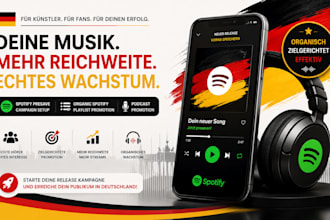german spotify presave campaign setup organic spotify playlist podcast promotion