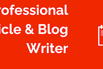 write high quality blog posts and articles