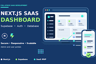 build a saas dashboard with next js and supabase