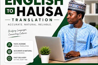 translate english to hausa and hausa to english manually