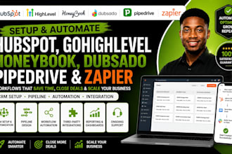 setup hubspot gohighlevel honeybook dubsado pipedrive zapier automation