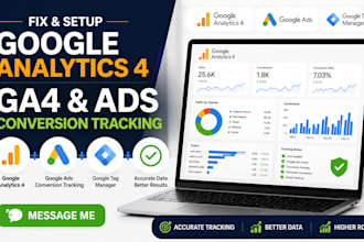 setup, fix google analytics 4, ga4 ads conversion tracking