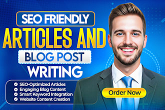 do SEO blog writing, article writing, and website content
