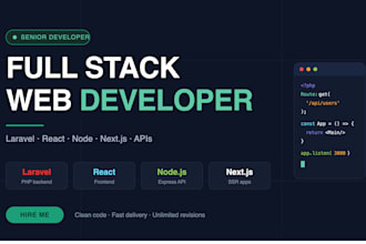 be software developer full stack web developer php laravel developer react node