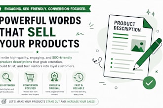 write creative SEO content for products and website