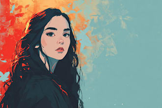 create a beautiful digital illustration