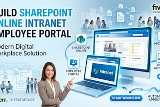build sharepoint online intranet employee portal microsoft 365 power automate