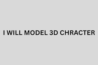 do character modelling and rigging