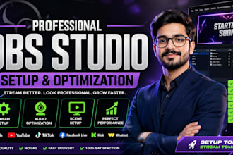 professionally setup obs studio for streaming recording and gaming